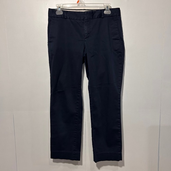 Banana Republic women's navy Hampton pant size 4 cropped - Picture 1 of 5